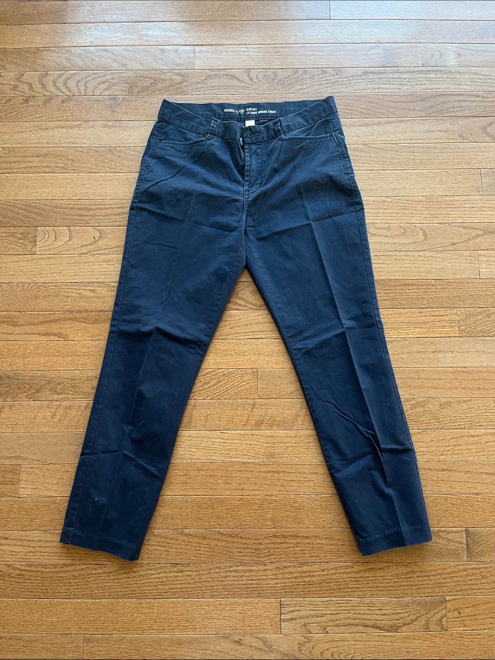 GAP Khakis Slim City Pants - Navy Blue